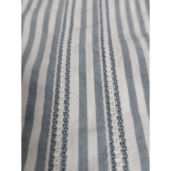 Sam Edelman Vida Stripe Ruffle Scallop Womens Top Medium - Picture 9 of 12